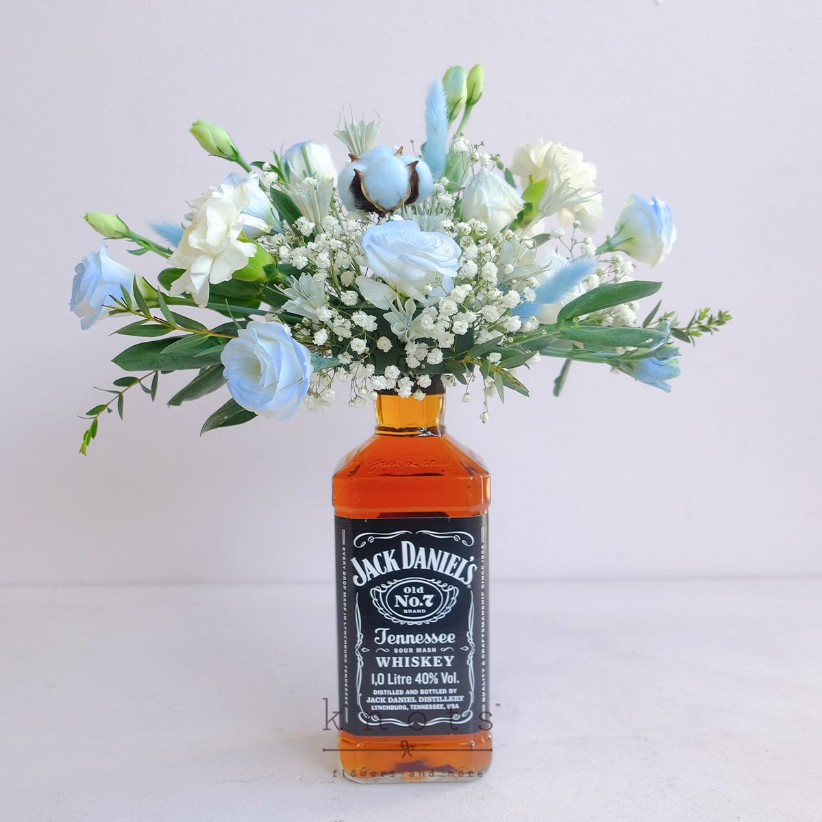 Whiskey Blues (Mixed Flowers with Liquor)