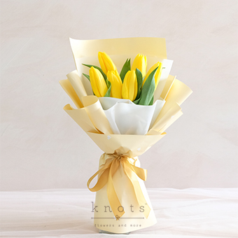 Warm Emotions (Yellow Tulips Bouquet)