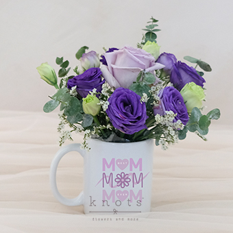 Best Mom Ever (Purple Ecuadorian Rose Arrangement)