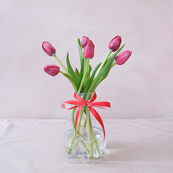 Candy Cane (Red Tulips Arrangement)