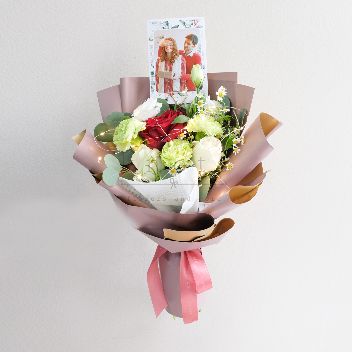 Christmas bouquet with Photo