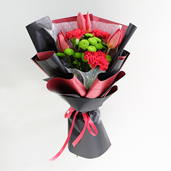 Simply Merry (Tulips & Carnations Bouquet)